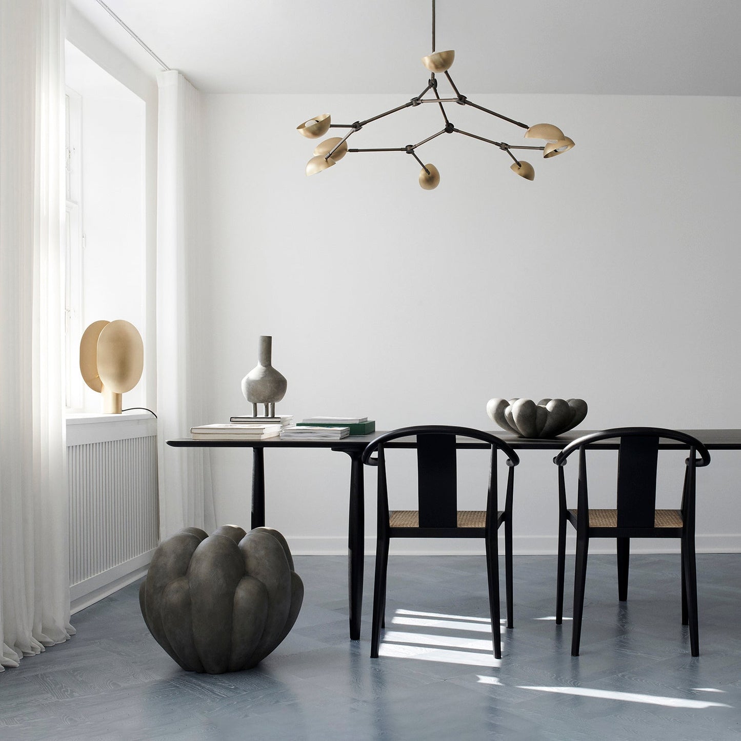 Drop Chandelier - Mini. Brass